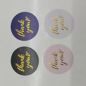 500 Thank You Stickers, 1 Inch, NWT